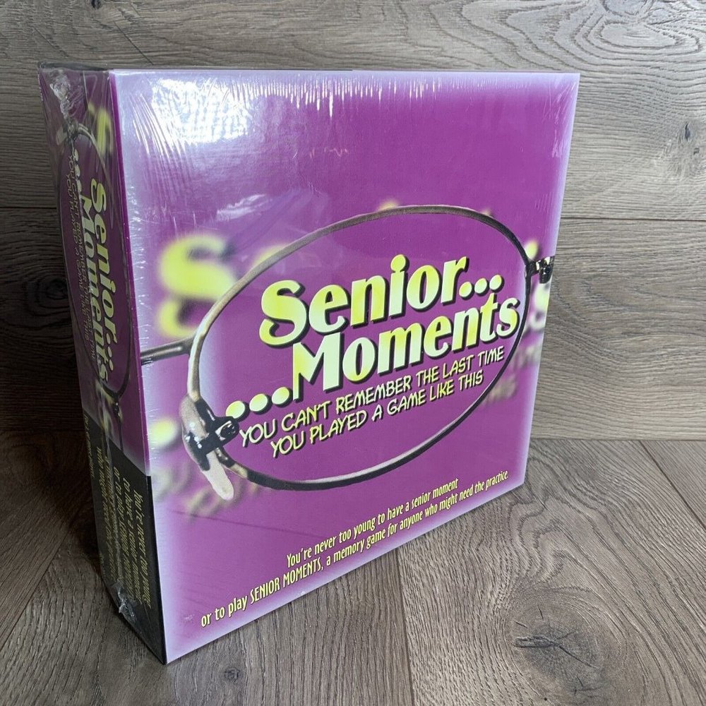 Senior Moments Board Game, Family Fun memory game Brand New Factory Sealed!!